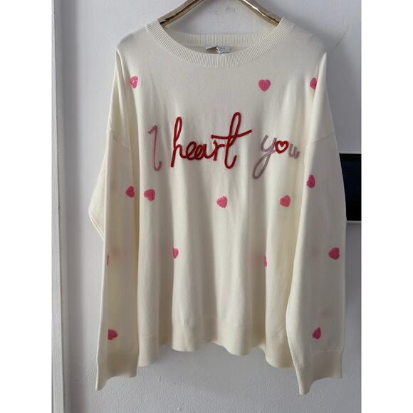 Gilli I love you Sz XXL sweater - Picture 8 of 10